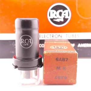One Excellent RCA 6AB7 Tube NOS NIB Tests STRONG GM[%]: 110 AMPLITREX - Picture 1 of 1