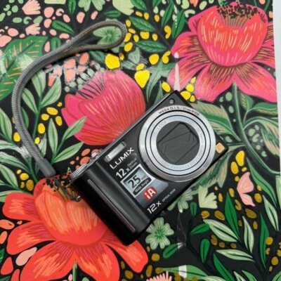 Cámara digital de apuntar y disparar con zoom óptico Panasonic Lumix 12x + tarjeta SD de 1 GB Foto 1 de 4