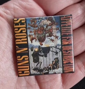 RARE Guns N' Roses Banned Appetite For Destruction Artwork Original PIN BADGE - Picture 1 of 10