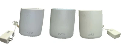 NETGEAR Orbi RBS20(2) Satellite & RBR20(1) Router Home Mesh WiFi Tri-band Set - Image 1 of 4