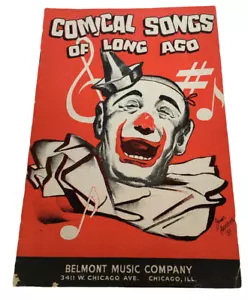 Belmont Music Company Comical Songs of Long Ago Book Vintage 1930s 1938 Piano - Picture 1 of 11