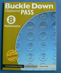 Buckle Down MATH 8/8th NEW workbook 2011 Oklahoma Pass Triumph Learning - Picture 1 of 7