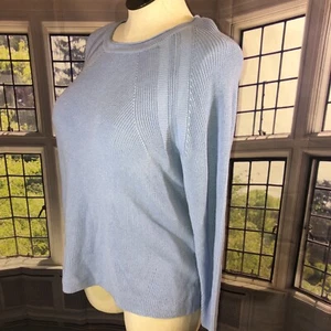Croft & Barrow PXXL NWT Sweater Blue Paige Peri Light Weight V-neck $40 🧡🧡 - Picture 1 of 11