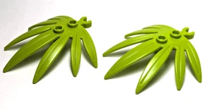 Lego-Pflanzen-Menge 2-Lindgrün, Pflanze, Blätter 6 x 5 Schwertblatt mit Clip - Bild 1 von 1
