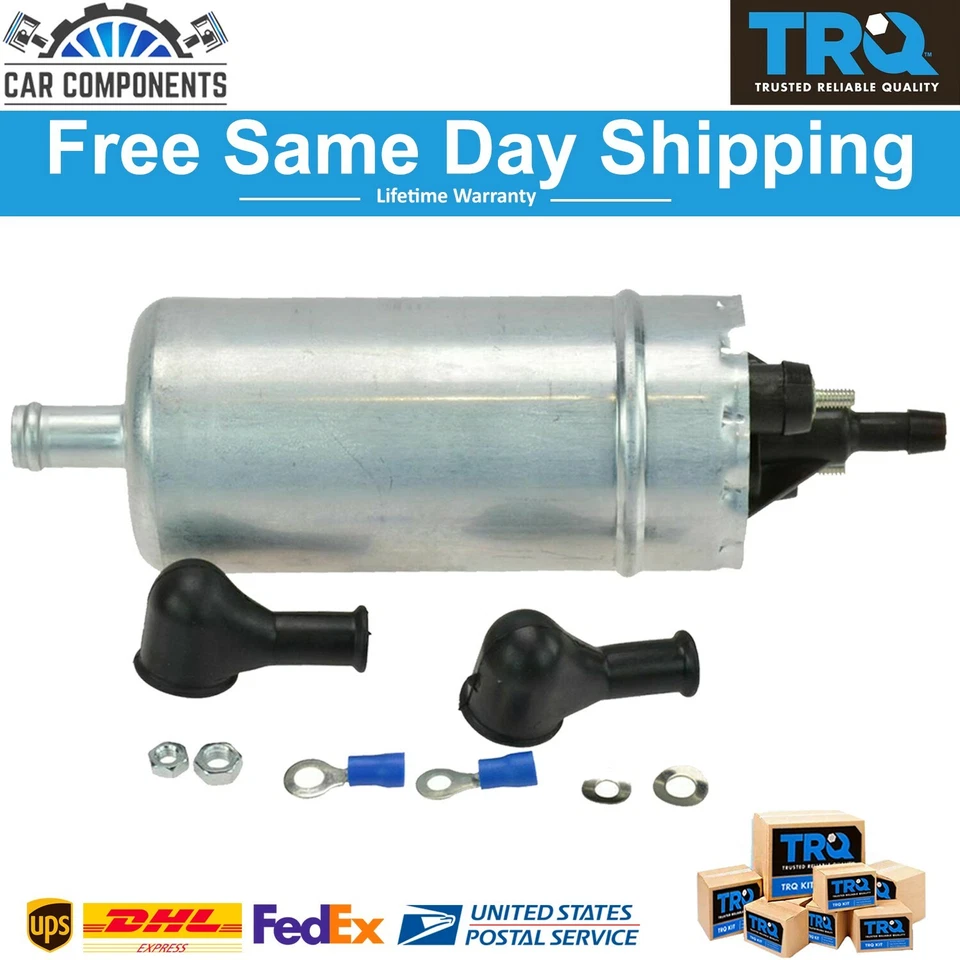 TRQ Electric Fuel Pump For 70-76 Porsche VW Beetle Transporter Vanagon 912 914 - Image 1 of 4