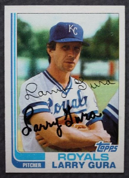 Kansas City Royals Star Larry Gura signed autographed 1982 Topps baseball card - - Image 1 of 1