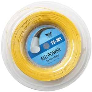 Poly Tennis String Alu Power Gold Yellow Tennis Racquet String 200M In 1.25MM - Picture 1 of 11