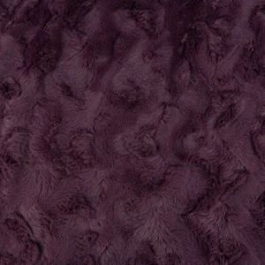 Fellimitat Kunstfell Wellen aubergine 1,5m Breite - Bild 1 von 6