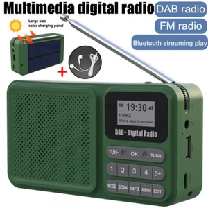 Portable DAB DAB+ Digital Radio FM Rechargeable Bluetooth Music Player LCD UK - Picture 1 of 14