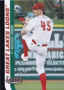 2023 Great Lakes Loons Michael Hobbs RC Rookie Los Angeles Dodgers Minor League - Picture 1 of 1