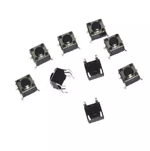 100Pcs Tactile Push Button Switch Tact Switch 6X6X4.3mm 4-pin DIP GOOD QUALITY - Picture 1 of 1