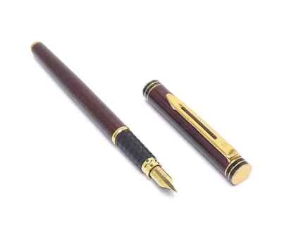 Pluma Estilográfica Waterman Exclusiva Coñac y Oro Oro 18k X Fine Pt Nueva En Caja Foto 1 de 4