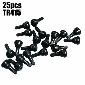 25Pcs TR415 Snap-In Tire Valve Stem 1-1/4" .625 Valve Hole Short,Fat - Photo 1 sur 4