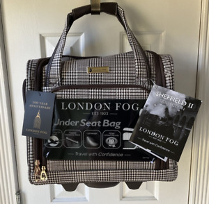 LONDON FOG UNDER SEAT BAG CARRY ON TRAVEL LUGGAGE 15” Sheffield II Rare Color!!