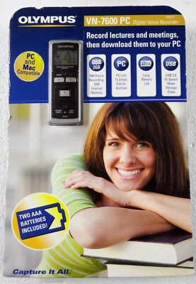 Olympus VN-7600PC Digital Voice Recorder - Image 1 of 3