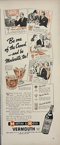 Anuncio publicitario impreso vintage de vermut Martini & Rossi 1940 - Imagen 1 de 2