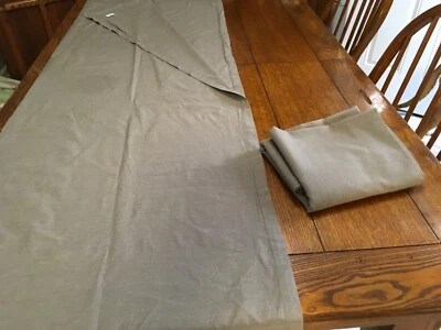 Target Curtain Panels sold as pair 52x84 long in green-gray color - Image 1 of 4