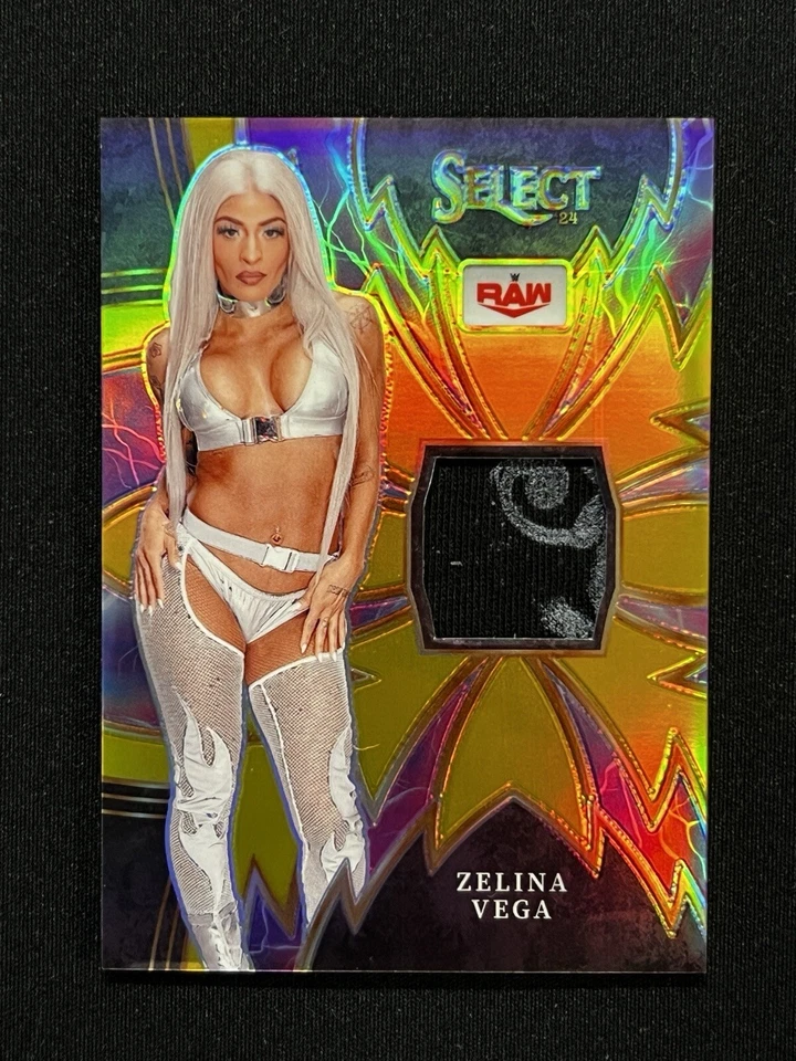 2024 Panini Select WWE #SP-ZVG Zelina Vega Sparks Relics Gold Prizm #2/10! - Image 1 of 2