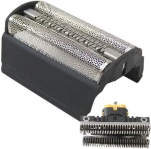 Set blocco taglierina doppia lamina da barba + telaio per rasoi Braun 31B per Braun SB 505 - Foto 1 di 21