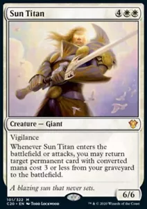 MTG Magic the Gathering Sun Titan (101/344) Commander 2020 LP - Picture 1 of 1