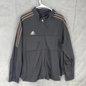 Adidas Pullover Damen 2X schwarz Rainbow Primegreen Aeroready Full Zip leicht - Bild 1 von 16