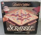 1989 Scrabble Deluxe Edition Crossword Game. Rotating Board. Milton Bradley