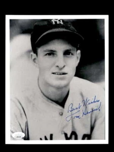 Tommy Henrich JSA Coa Signed  8x10 Photo Autograph Yankees - Picture 1 of 3