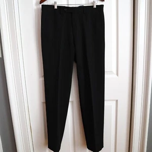 Tommy Hilfiger Warren Dress Pants Slacks Trousers Men's Sz 32x32 Black D950 - Picture 1 of 6
