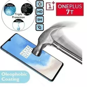 100%Genuine Tempered Glass Screen Protector (HD1900) One Plus 7 T For OnePlus 7T - Picture 1 of 2