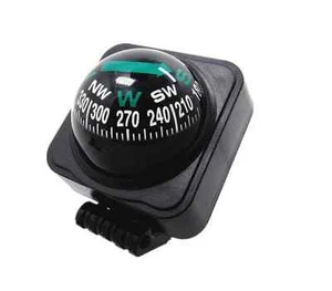 In Car Adjustable Tilting Angle Black Dashboard Interior Compass Floating Travel - Picture 1 of 4