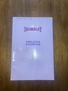 Showboat Casino Employee Handbook Vintage - Imagen 1 de 8