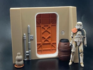 CUSTOM STAR WARS MOS EISLEY DIORAMA DISPLAY for 3.75" FIGURE 1/18 (P02) - Picture 1 of 2