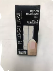 SensatioNail by Nailene Invincible Gel Polish French Manicure Tips 71710 100 Tip - Picture 1 of 4