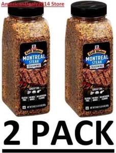 2 CONFEZIONI - McCormick Grill Mates CONDIMENTO BISTECCA MONTREAL 29 oz. (Totale 58 oz.) - Foto 1 di 2
