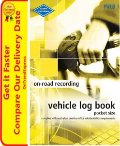 Zions Vehicle Motor Car Log Record Journal Bo0k ATO Compliant 64 Page - PVLB - Picture 1 of 17