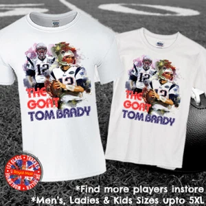 The Goat Tom Brady T-Shirt Herren Damen Kids - Bild 1 von 1