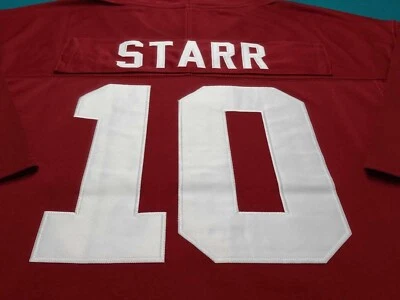 BART STARR CUSTOM **XL* HOME JERSEY, COSTURADO, QUALIDADE   - Imagem 1 de 4