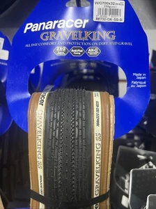 Neumáticos listos para bicicleta Panaracer GravelKing SS sin tubo - negros/marrones 700 X 32 - Imagen 1 de 1
