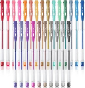- Metallic Gel Pens, 25 Unique Metallic Colors, Gel Pens for Adult Coloring Book - Picture 1 of 9