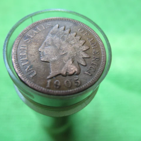 FULL ROLL 1905 INDIAN HEAD PENNIES IN GOOD/BTR. CONDITION ALL READABLE DATES Cover