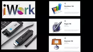 iWork ‘08 Pages, Numbers, Keynote USB Installer For Mac OS X - Picture 1 of 3
