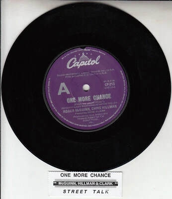 ROGER McGUINN & CHRIS HILLMAN FEAT. GENE CLARK  One More Chance 7" 45 record NEW - Image 1 of 2