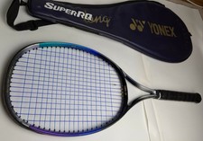Wison Yonex Super RQ-500 Long Tennis Racquet 4 1/2 Grip with Bag Purple Black