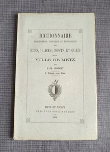 Dictionnaire topographique, historique et étymologique des rues, places, ponts - Imagen 1 de 4