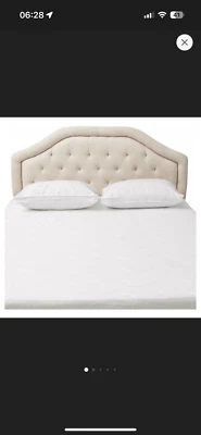 Cabecero acolchado con botones Christopher Knight Home Angelica Foto 1 de 4