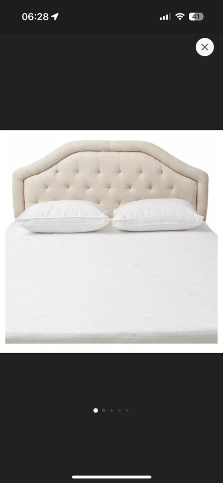 Cabecero acolchado con botones Christopher Knight Home Angelica Foto 1 de 4