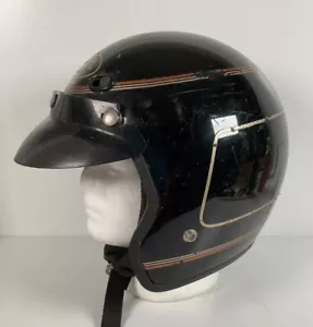 Vintage Bell Sprint Open Face Motorcycle Helmet 7 5/8 | 61 CM 80s Distressed - Bild 1 von 20
