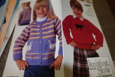 Easy Pattern Knits for Toddlers Leaflet by Simplicity Knitting 0417 Scotty Dog - Image 1 of 4