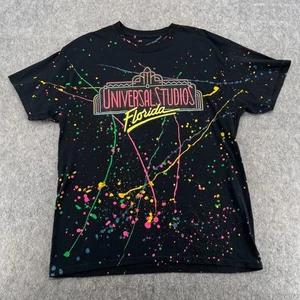 Camisa Universal Studios Florida AOP L pintura salpicaduras estampado negro - Imagen 1 de 9