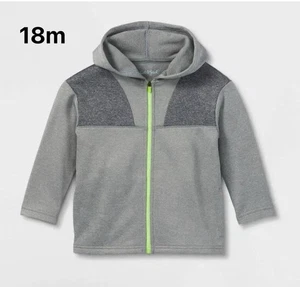 Cat&Jack Jacke Kleinkind Kinder Junge Fleece Freizeit leichtes Sweatshirt Kapuze 18m - Bild 1 von 7